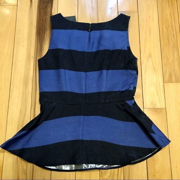 BANANA REPUBLIC PEPLUM FLARE SLEEVELESS TOP 0 NWT - Picture 2 of 16